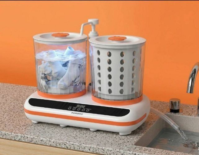 مینی واش دوقلو شارژی پرودو Porodo Launder Twin HP200 ظرفیت ۲×۲ لیتر
